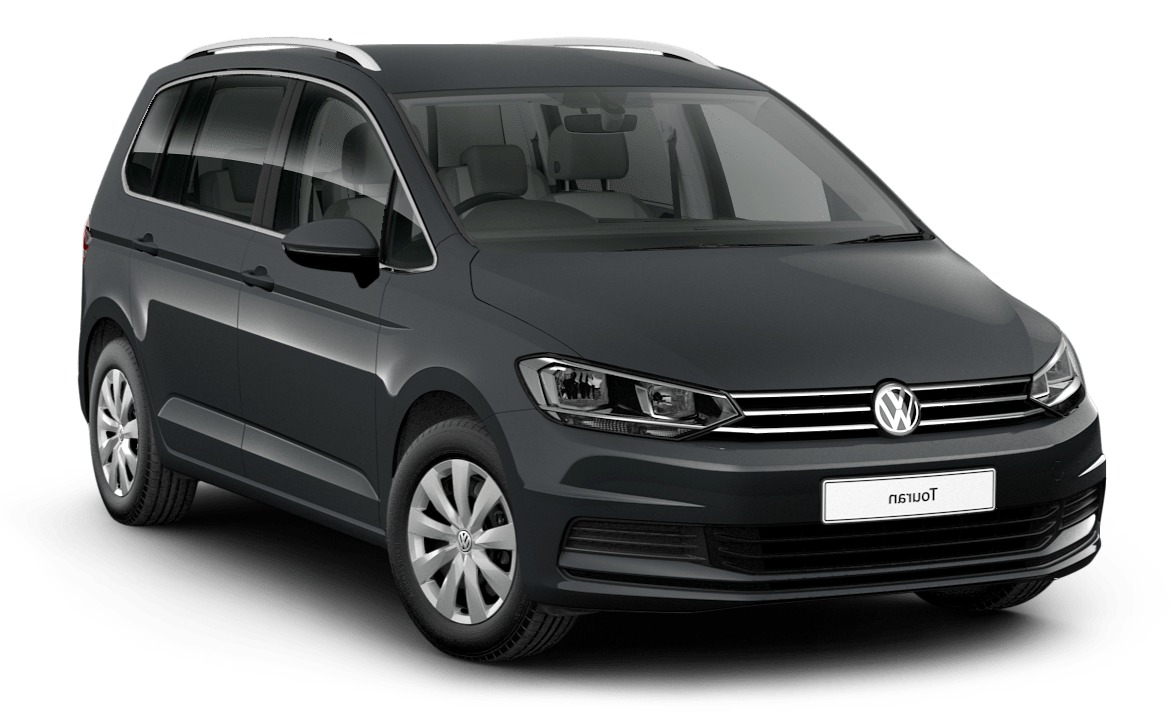 Black 7 Seater Car in white Background